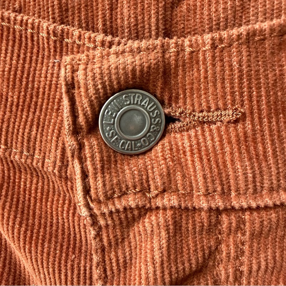 Levi’s 511 Corduroy Pants Burnt Orange Brown - Picture 6 of 11